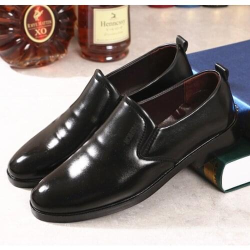 Mazefeng Brand 2020 New Business Men Oxfords Shoes Set of Feet Black Brown Male Office Wedding Pointed Mens Leather Shoes 39-44
