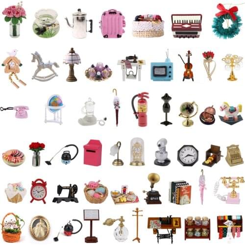 Dollhouse Miniature Flowers, Pink Eustoma in Vase, Fairy Garden Plant Accessory 1:12 Scale