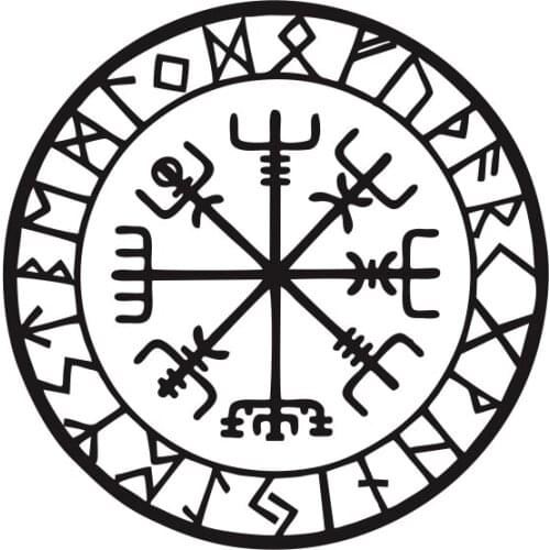 Fashion creative fun compass car stickers decoration icon motorcycle Windows vinyl stickers auto parts