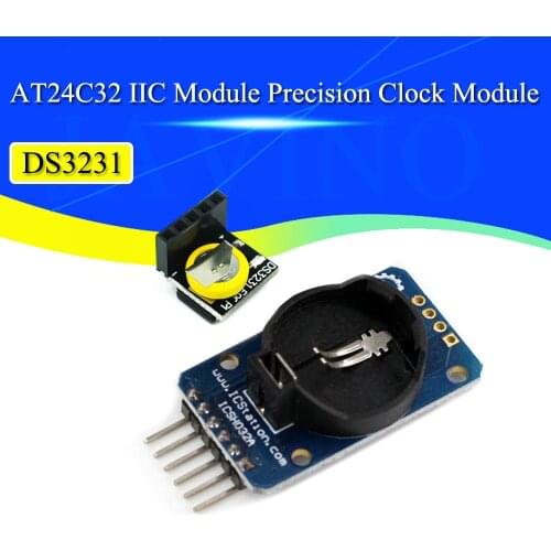 DS3231 AT24C32 IIC Module Precision Clock Module DS3231SN Memory Module DS3231 Mini Module Real Time 3.3V/5V For Raspberry Pi
