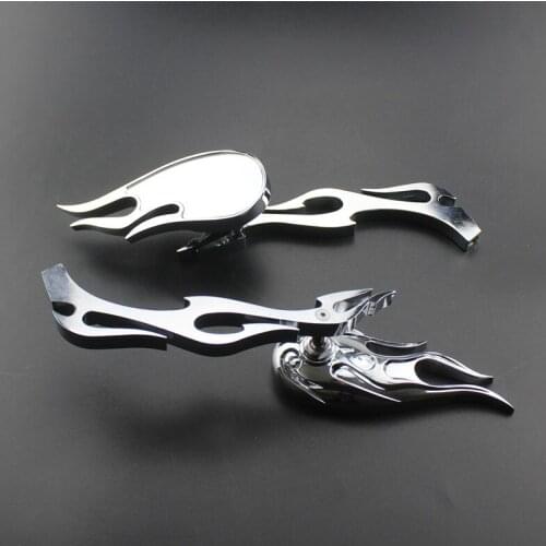 Mini Side Mirror For Harley Sportster Dyna Softail Sportster XL 883 1200 Crusiers Bikes Touring Chrome