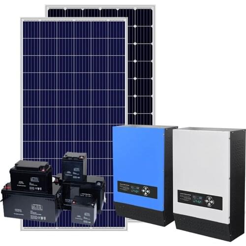 Complete set off grid solar power system 1kw 3kw 5kw solar system on grid solar energy kit