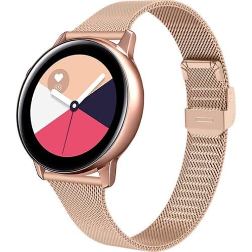 22mm 20mm Milanese Loop Watch Strap For Samsung Galaxy Watch 3 Galaxy Watch 46mm 42mm Active 2 Mesh Band For Huawei Watch Gt 2