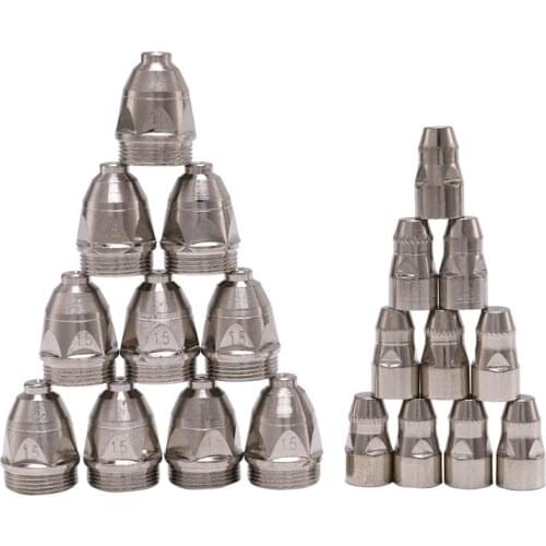 New 20Pcs P80 Plasma Cutting Torch Consumable Cutting CNC 80A P80 Plasma Torch Tip Electrode Nozzle