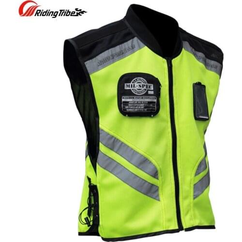 Riding Tribe New Motorcycle Reflective Vest Clothing Street Road Protector Motocross Body Armour Protection Jackets Vest Clothes