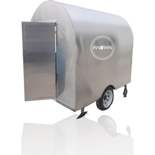 Stainless Steel Street Snack Food Trailer Food Van Food Cart Vending Mobile Trucks For Sale