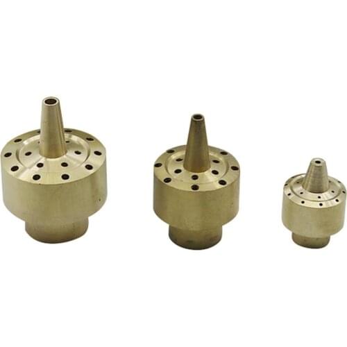 1Pc G1.5" Adjustable Universal Direction Brass Radial Jet Fountain Nozzles Copper Garden Pond Decoration Fountains