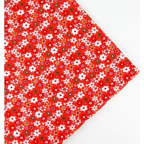 158cm x half meter red Print Plain Cotton Fabric for Home Textile Patchwork Quilted Fabrics