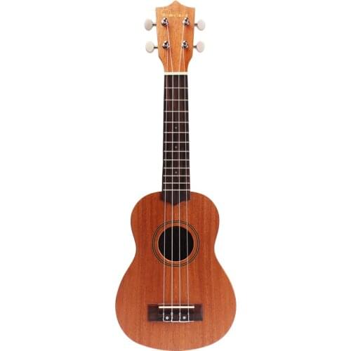21'' Sapele Ukulele Uke Hawaiian Guitar Musical Insturment Brown