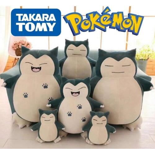 30-80cm Anime Figures Pokemon Go Snorlax Plush Doll Birthday Party Supplies Kawaii Kid Gift Toys for Children Indoor Decorations