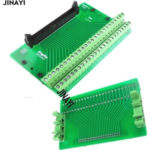 IDC 50 Pin IDC50P Male Terminal Block Breakout PLC Relay Terminals DIN Rail Mounting Adapter Connector