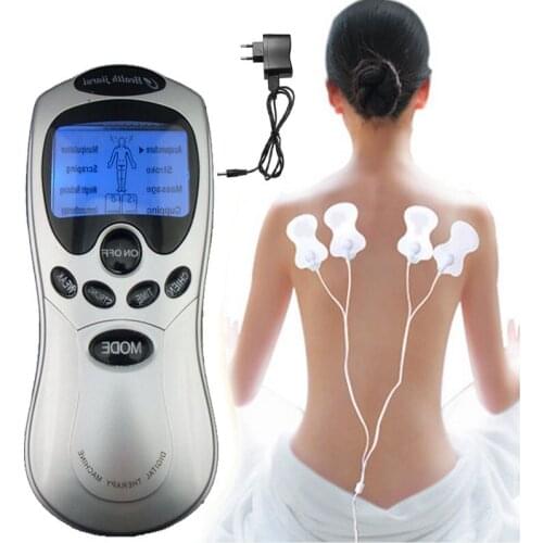 4 Electrode Health Care Tens Acupuncture Electric Therapy Massage Machine pad Pulse Body Slimmming Apparatus Massager