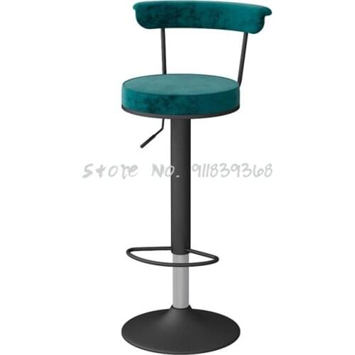 Bar Chair, Lift Chair, Rotary Stool, Modern Simple High Stool, Household Light Luxury Back Chair, Bar Stool, Front Desk Chair