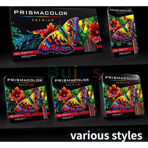 Sanford Prismacolor Premier Colored Pencils,Art Supplies,Drawing,Sketching,Adult Coloring,Soft Core Color Pencils,Tin Box