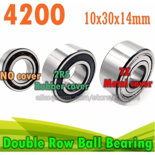 10*30*14 10x30x14 mm Double Row Ball Bearing 4200 zz 2rs 4200A zz 2rs 4200A-2RS 4200-B-2RSR-TVH Long-Lifetime Free shipping