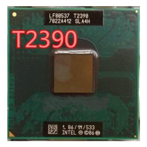 Intel Pentium Dual Core T2390 t2390 1.86GHz/ Notebook processors Laptop CPU Socket P 478 pin Computer can work