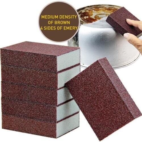 Sponge Magic Wipe Brown Long Life Rust Artifact Not Easy Sand Loss Stable Without Fading Durable Good Resilience Magic Wipe