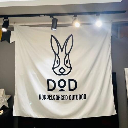Outdoor white dod rabbit tapestry psychedelic wall hanging backgound cloth beach towel yoga mat