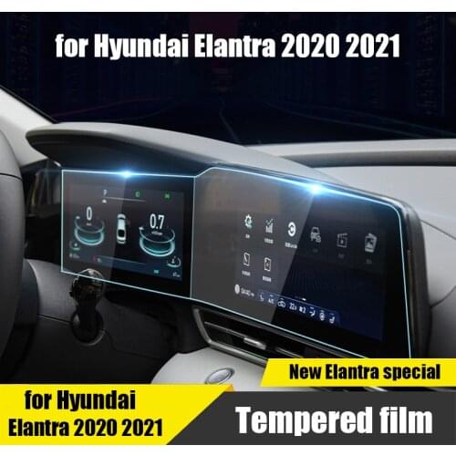 New car instrument navigation GPS protection tempered film interior Hyundai Elantra Avante CN7 2020 2021