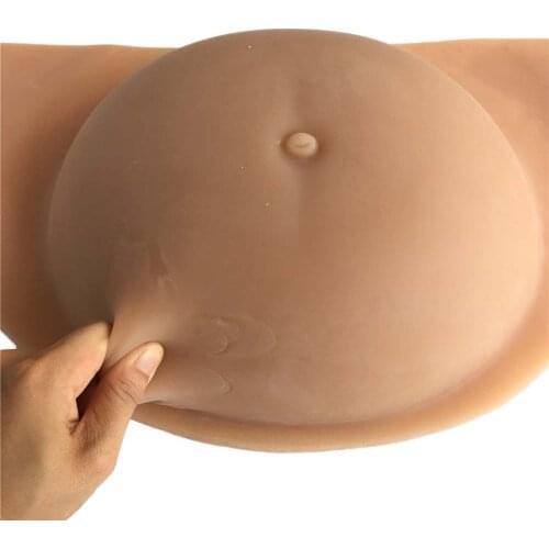 Big twins 8~10 months Real skin silicone belly fake pregnant tummy baby bump crossdressing cosplay use