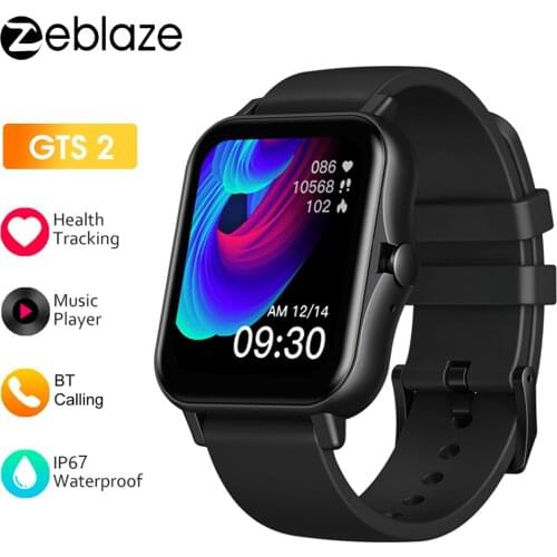 2021 Zeblaze GTS 2 Smart Watch Music Player Bluetooth Receive/Make Call Heart Rate Monitor Smartwatch Men Women For Android IOS