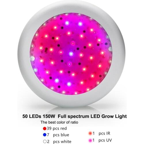 Full Spectrum UFO 150W LED Grow Light Hydroponics Flower Plants Vegetable Ultraviolet Lamp Plant Growth Lamp Best Quality
