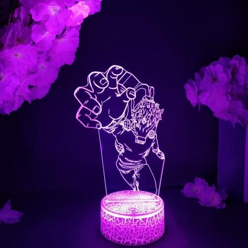 Manga LED Light Avatar My Hero Academia Million Mirio Togata Acrylic Night Lamp RGB Flash Cool Gift 3D Cartoon Child Room Decor