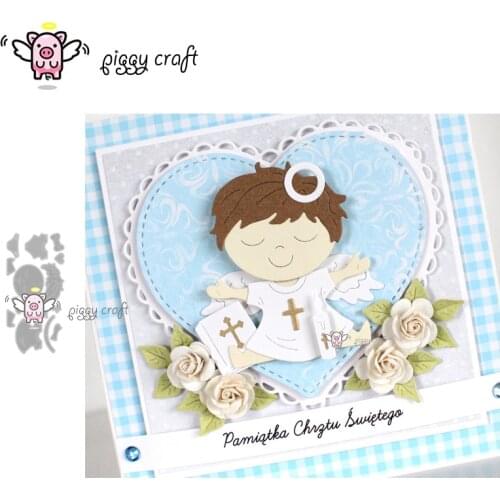 Piggy Craft metal cutting dies cut die mold Six series angel boy girl Scrapbook paper craft album card punch knife art cutter die