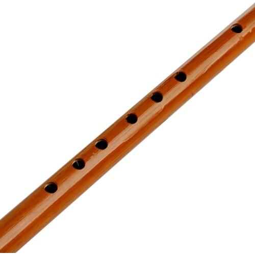 Y1UC Traditional 6 Hole Bamboo Flute Clarinet Student Musical Instrument Wood Color