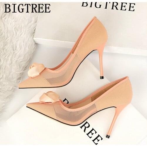Fashion Elegant Shoes For Woman Party Shoes Pumps Women Shoes High Heels Escarpins Sexy Hauts Talons Zapatos De Vestir Mujer