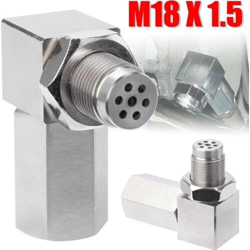 Universal Oxygen Sensor Extender 90 Degree 02 Bung Extension Catalytic Converter O2 Oxygen Sensor Spacer M18X1.5