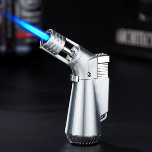 Cigar Dedicated Powerful Fire Straight Into The Blue Flame Mens Smoking Cigarette Small Spray Gun Small Welding Torch Lighter