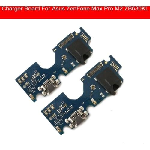USB Charging Jack Dock Board For ASUS ZenFone Max Pro M2 ZB631KL USB Charger Port Flex Ribbon Cable Replacement Repair Parts