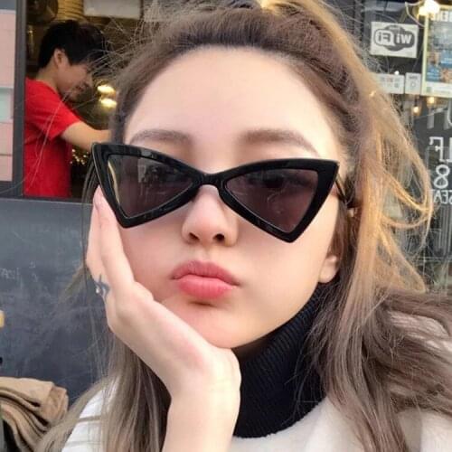 Women Cat eye SunGlasses Beautifu The trianglelsunglasses Lady retro sunglasses Womens cute sexy gorgeous glasses