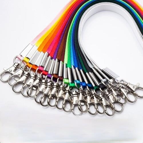 1PCS Work Card Holders with Rope Student Plastic Card Holder Employee Name ID Card Cover Metal Work Identity Badge Lanyard