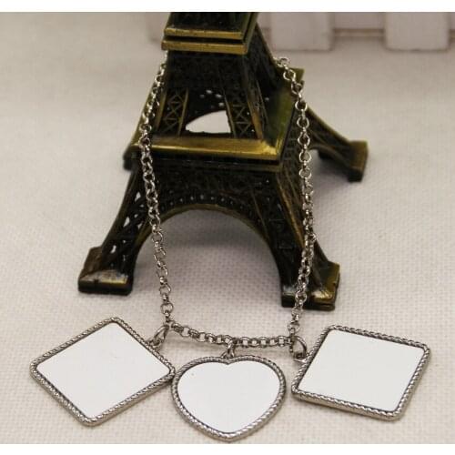 10pcs Metal Bracklet for Sublimation INk Transfer Printing Heat Press DIY Gifts Craft Can Print