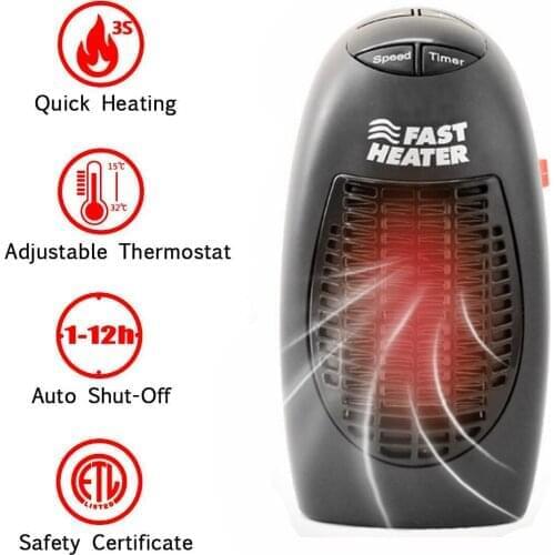 2 in 1 Car Electrical Heater Air Cooling Fan Windscreen Demister Defroster RV Camper Accessories For Home Motorhome Winter EU