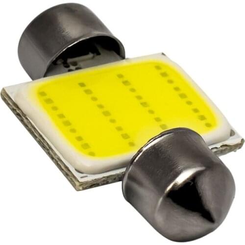 4pcs 31mm C3W C5W DE3021 3021 12 Chips COB LED AUTO Licence Plate Light car Festoon housing Interior Dome Roof Reading Lights