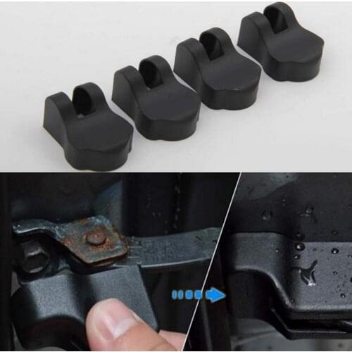 4pcs Black New Door Check Arm Waterproof Protection Cover For Subaru Forester Outback Legacy Impreza XV BRZ Tribeca Decoration