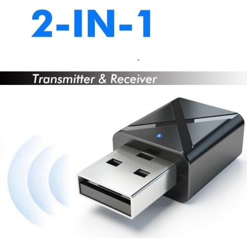 5.0 Car Audio Adapter Transmitter Kit Mini 3.5mm AUX Stereo Bluetooth-compatible Transmitter for TV PC Wireless Adapter for Car