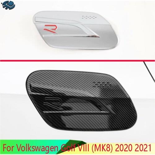 For Volkswagen Golf VIII (MK8) 2020 2021 Car Accessories ABS Chrome fuel tank cap cover car-styling trim oil fuel cap protective