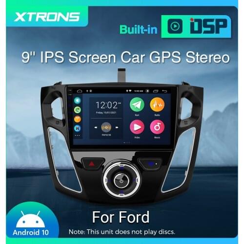 XTRONS 9" Android 10 Car Stereo Player Radio for Ford Focus 2012 2013 2014 2015 2016 2017 Bluetooth DSP GPS OBD TPMS DVR NO DVD