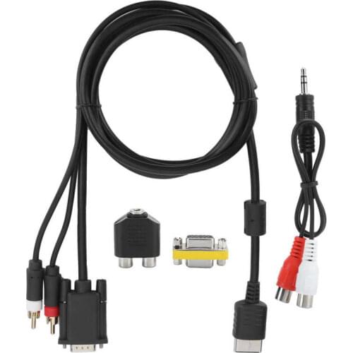 Game Cables VGA High Definition Cable with Adapter Audio Conversion Cable for Sega Dreamcast DC