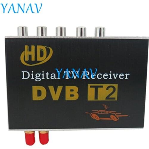 M-718 Antenna 2 Tuner Car HD 1080P DVB-T2 4 Cars Digital TV Turner Receiver Tv Box Dvb T2