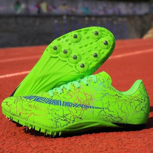 Men Track Field Shoes Women Spikes Sneakers Athlete Running Training Shoes Sport Shoes Size 35-45