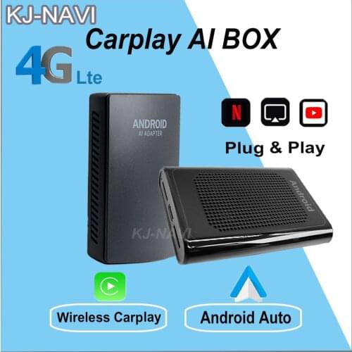Carplay Ai Box 4+64G New Upgrade Wireless Mirror Link Carplay TV Box For Audi Benz VW Volvo Kia Jeep Honda Toyota Hyundai