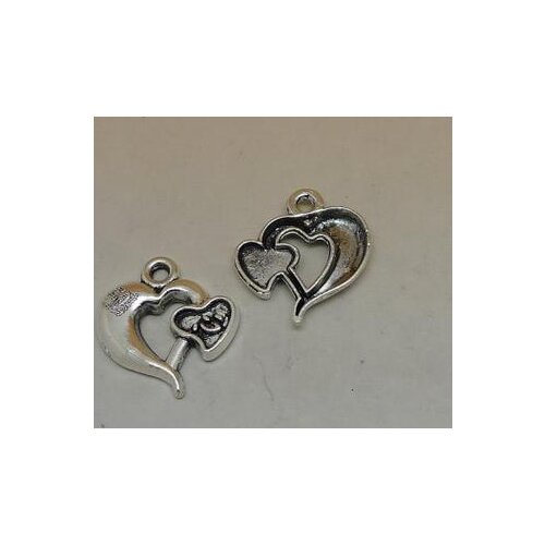 Zinc alloy pendant jewelry accessories diy handmade material charms Heart pendant