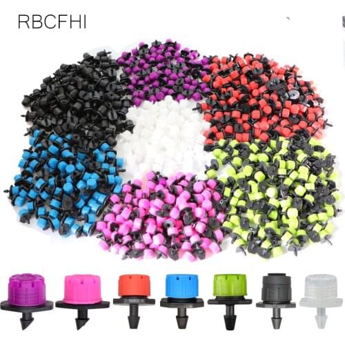 RBCFHl Garden Adjustable Nozzles Drip Irriation 4/7mm Hose Automatic Watering Sprinkler With Tee Connector Drip Irriation Kit