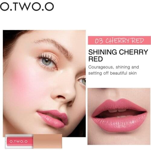 2 in 1 Blush Velvety Matte Lipstick Long Lasting Nonstick Cup Not Fade Makeup Cosmetics For Girl Women DL