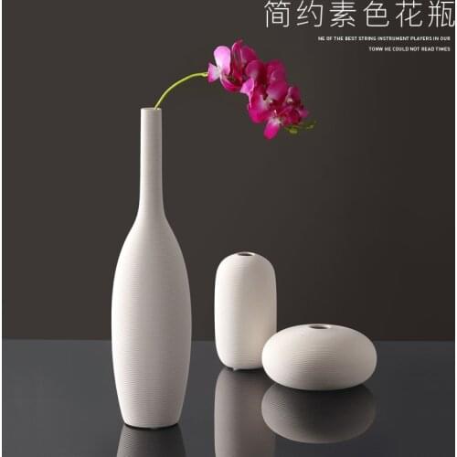 Nordic Scandinavian Style White Flower Vase Decoration Home decor Dining Room Creative Decoration Living room decoration